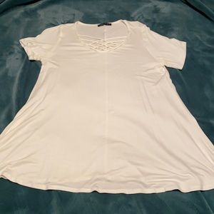 Shop Basic USA ivory tee